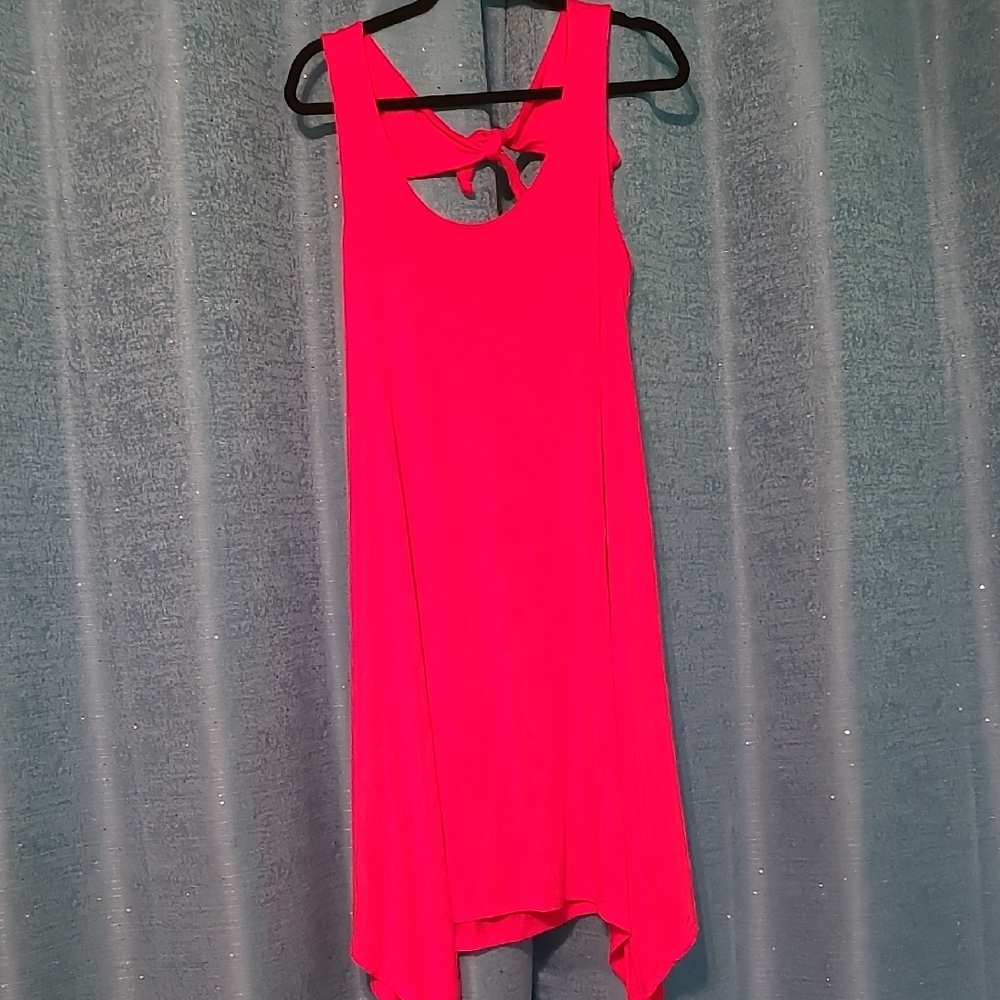 Reitmans Vibrant Pink Asymmetrical Dress